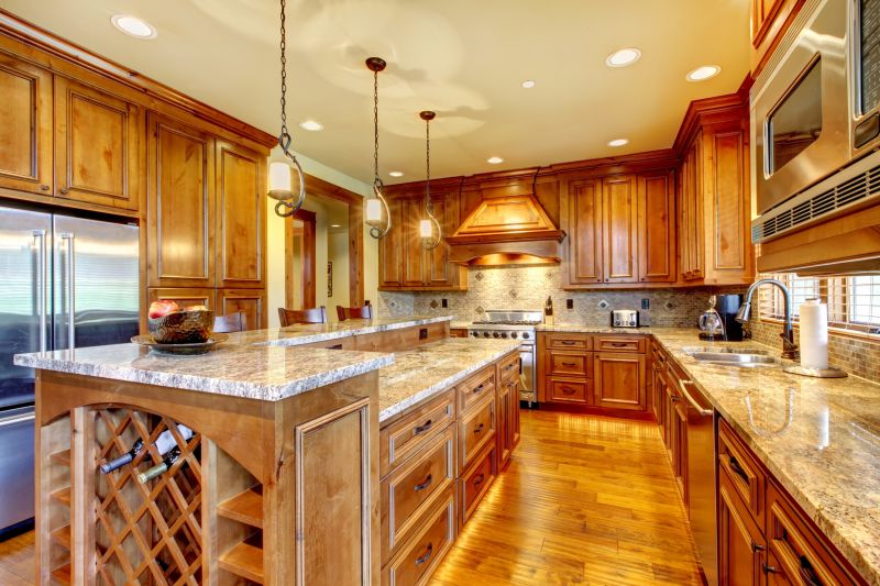 Luxury Kitchen with Patterned Granite